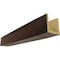 Ekena Millwork 3-Sided (U-beam) Rough Sawn Endurathane Faux Wood Ceiling Beam, Premium Mahogany, 4"W x 8"H  x 16'L BMRS3C0040X080X192ZM - alternate 1